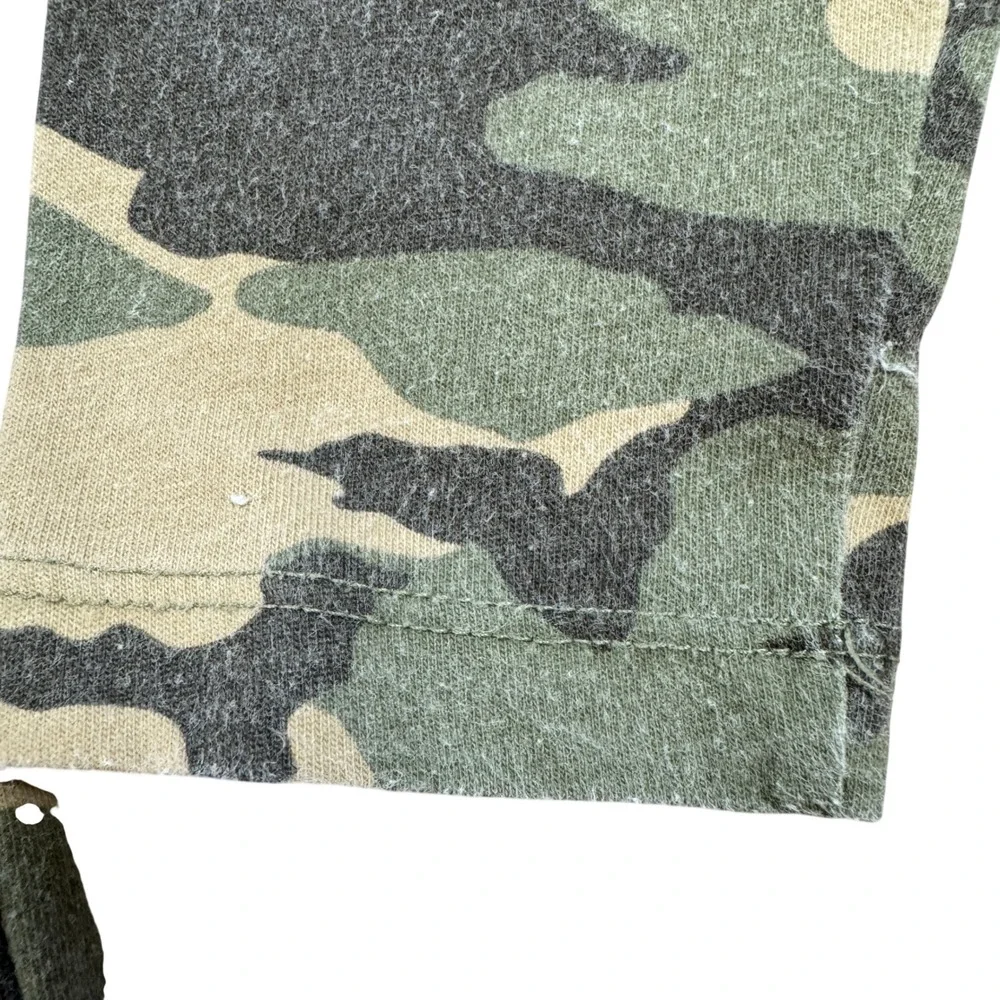 Wonder Nation Boys Camo Long Sleeve T-Shirt Green Camouflage Size S 6-7